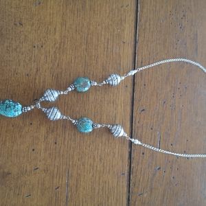 Sterling silver and turquoise necklace